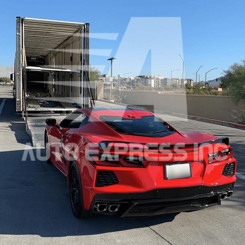 corvette enclosed truck autoexpress
