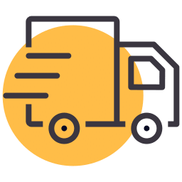 Car shipping icon